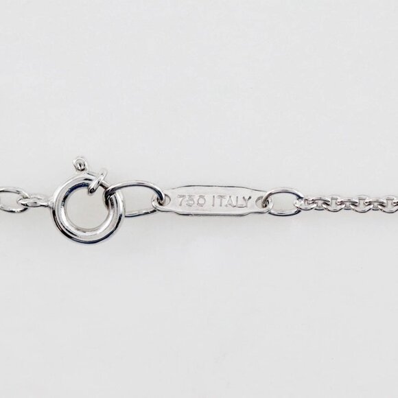 TIFFANY&Co. Atlas open bar Necklace K18 white gold/diamond 6.6g Women - Picture 6 of 8